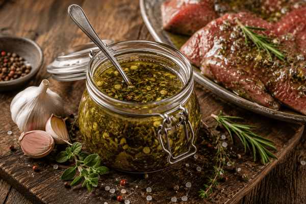 Knoblauch-Kräuter-Marinade für Grillfleisch